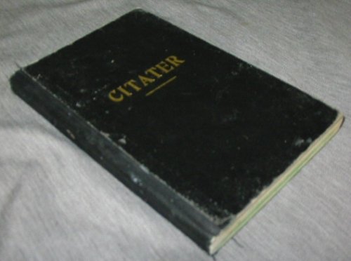 Citater (Citations) Citater og Henvisninger