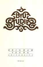 Byu Studies Vol. 22 No. 4 Brigham Young University Studies