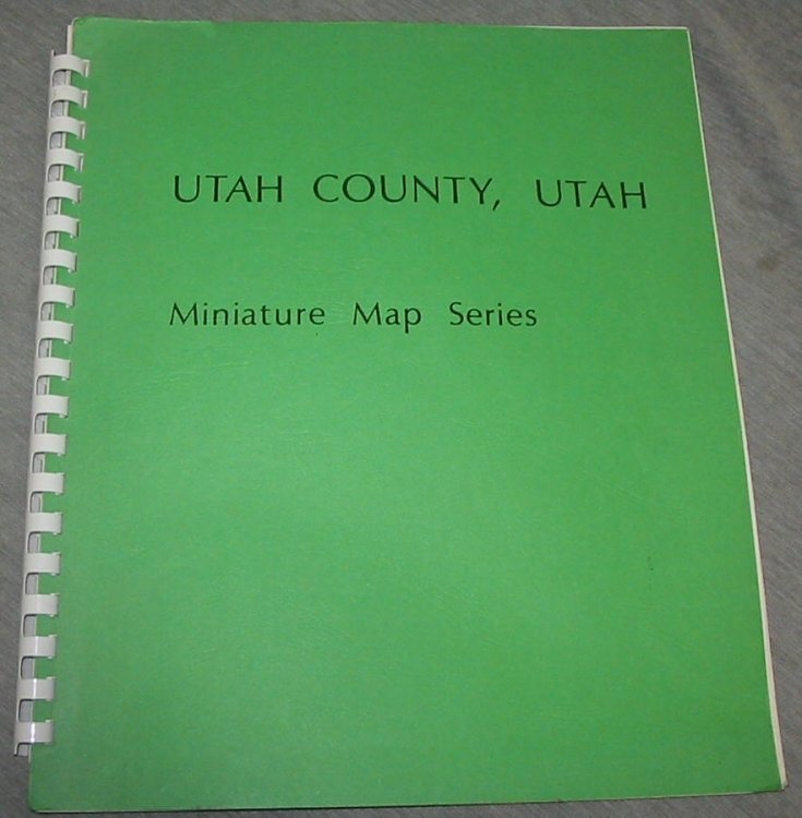 UTAH County, Utah - Miniature Map Series