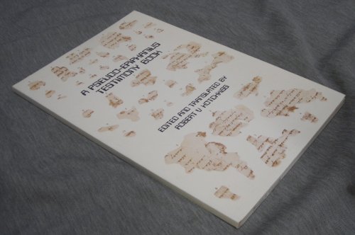A Pseudo-Epiphanius Testimony Book