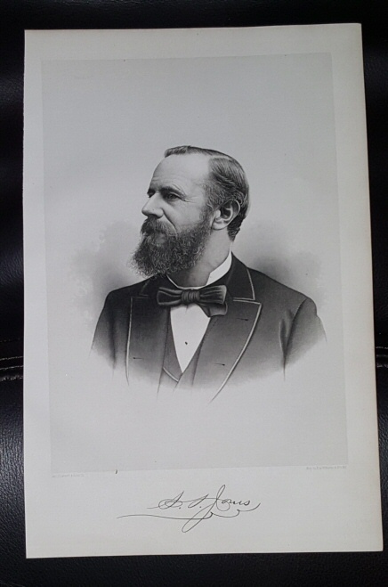 Steel Engraving - S. S. Jones - Original MORMON / Utah Pioneer Steel Engraving
