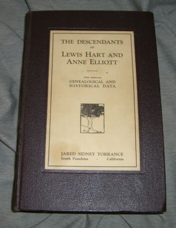 Descendants of Lewis Hart and Anne Elliot