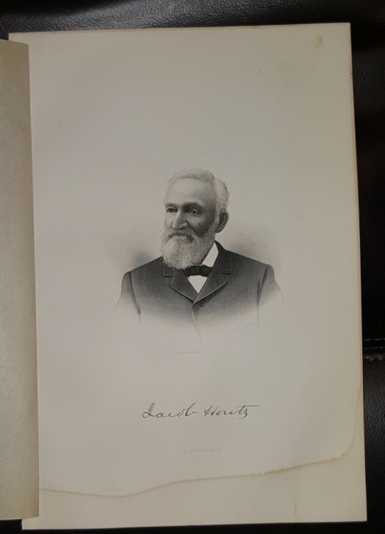 Steel Engraving - Jacob Houtz - Original MORMON / Utah Pioneer Steel Engraving