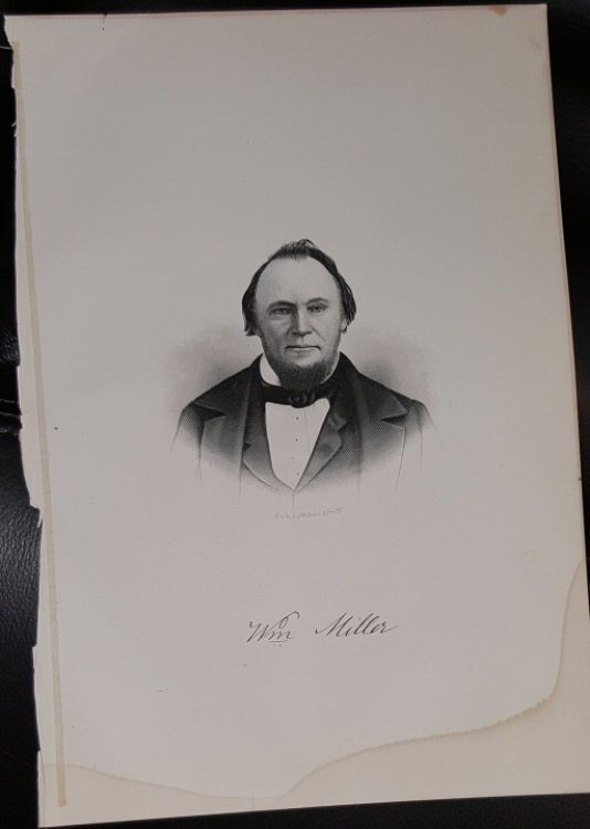Steel Engraving - Williams Miller - Original MORMON / Utah Pioneer Steel Engraving