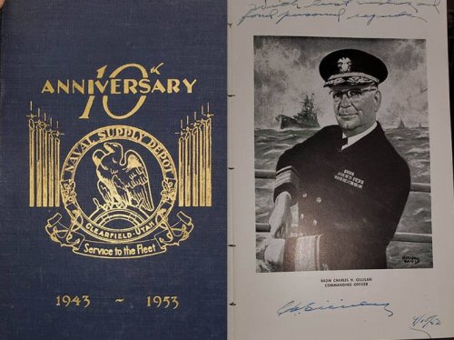 10 Years of Service to the Fleet. 10th Anniversary, Naval Supply Depot, Clearfield, Utah. 1943-1953