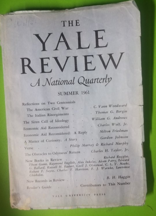 The Yale Review, A National Quarterly: Vol. Fifty, Summer 1961, No. 4