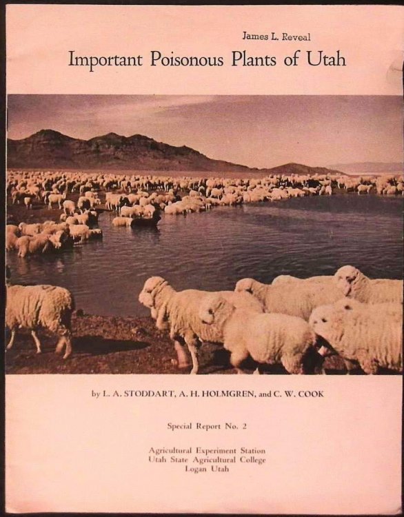 Important Poisonous Plants of Utah - Special Report No. 2, Agricultural Experiment Station, Utah State Agricultural College