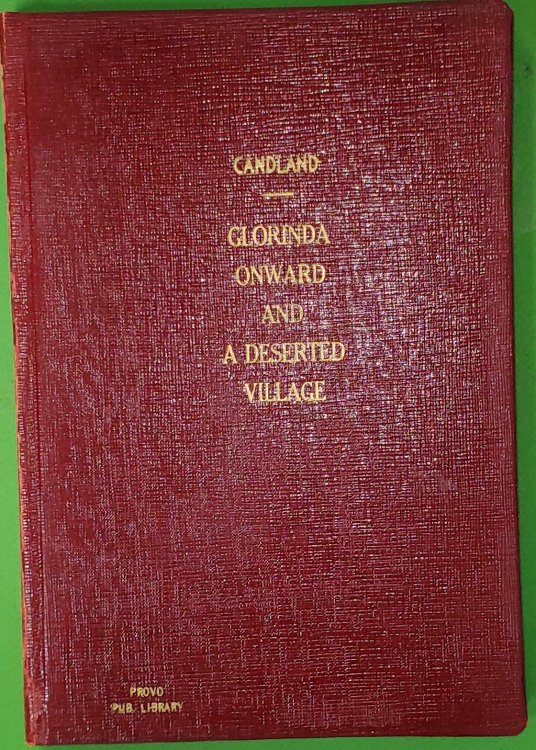 Glorinda Onward and a Deserted Village; a Volume of Pioneer Poems