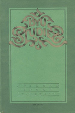 Byu Studies Vol. 21 No. 2 Brigham Young University Studies