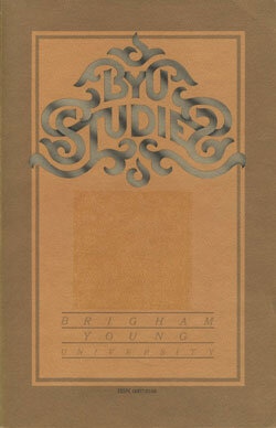 Byu Studies Vol. 21 No. 4 Brigham Young University Studies