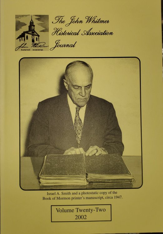 The John Whitmer Historical Association Journal, Volume 22, 2002