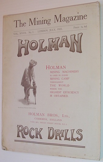 The Mining Magazine Vol. XXVII. No. 1 July 1922