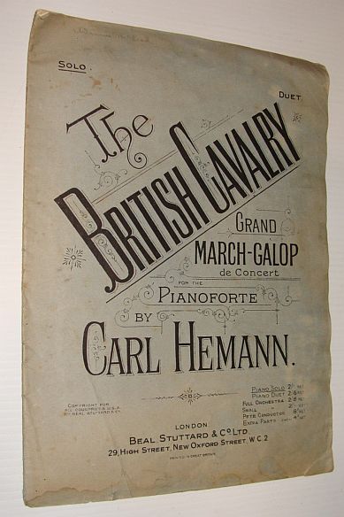 The British Cavalry - Grand March-Galop De Concert for the Pianoforte - Solo/Duet