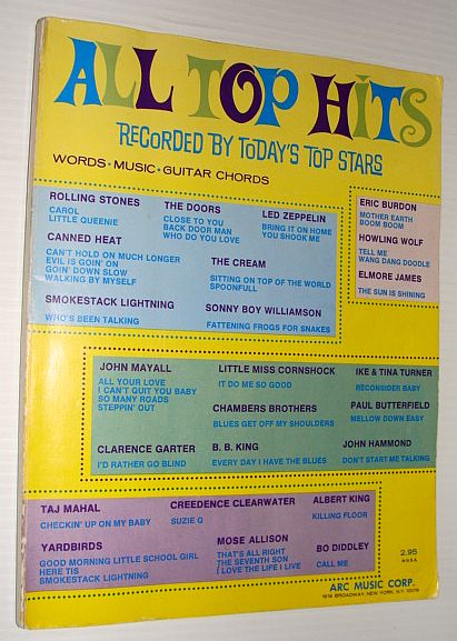 All Top Hits - Recorded By Today's Top Stars: Words, Music, Guitar Chords