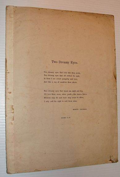 Two Dreamy Eyes: Sheet Music