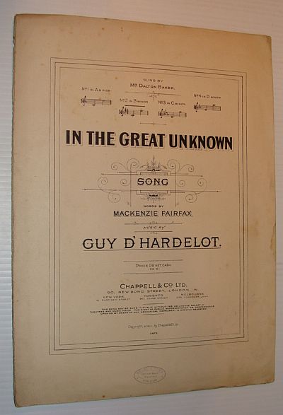 In the Great Unknown - Sheet Music