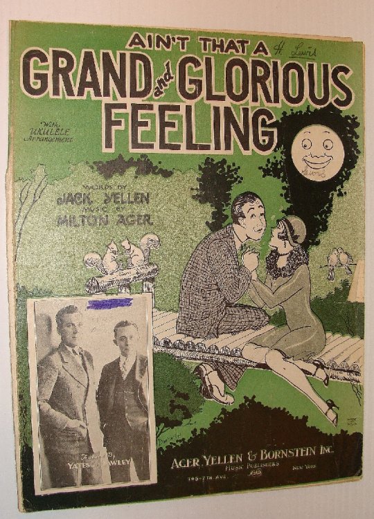 Ain't That a Grand and Glorious Feeling - Sheet Music with Vocals and Ukulele Chords