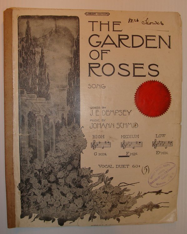 The Garden of Roses Song - Vocal Duet Sheet Music