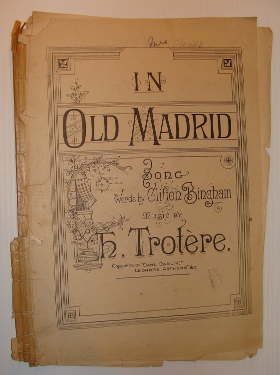 In Old Madrid: Sheet Music