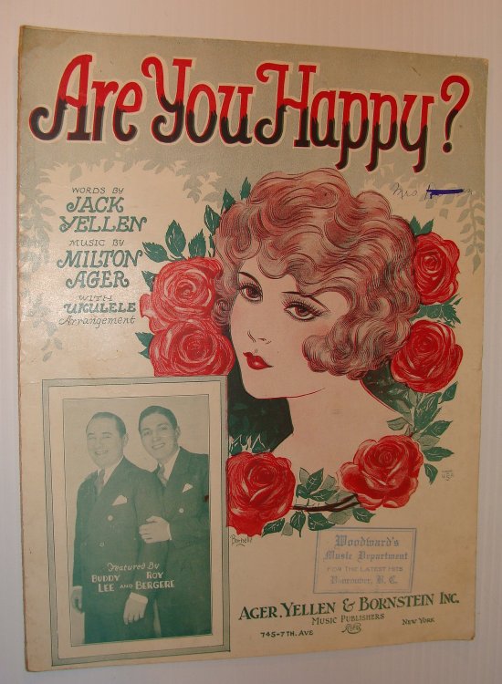 Are You Happy - Sheet Music with for Vocal and Piano Plus Ukulele Arrangement