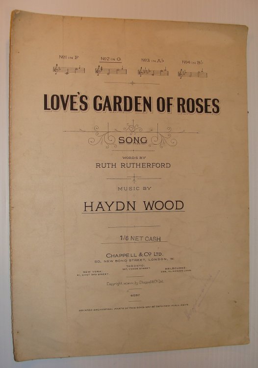 Image for Love's Garden of Roses: Sheet Music for Voice and Piano Love's Garden of Roses: Sheet Music for Voice and Piano
