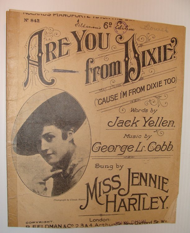 Image for Are You From Dixie ('Cause I'm from Dixie Too): Sheet Music Are You From Dixie ('Cause I'm from Dixie Too): Sheet Music