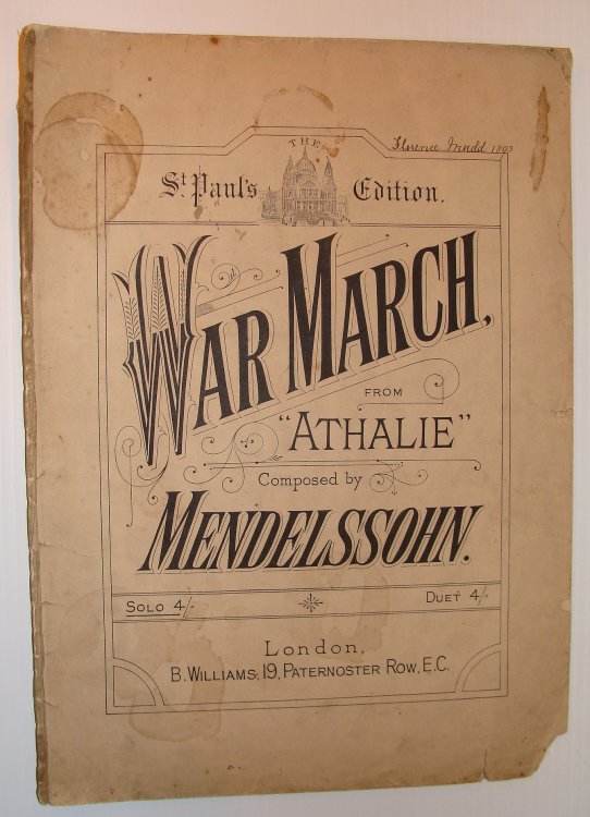 Image for War March of the Priests (From Athalie): Sheet Music War March of the Priests (From Athalie): Sheet Music