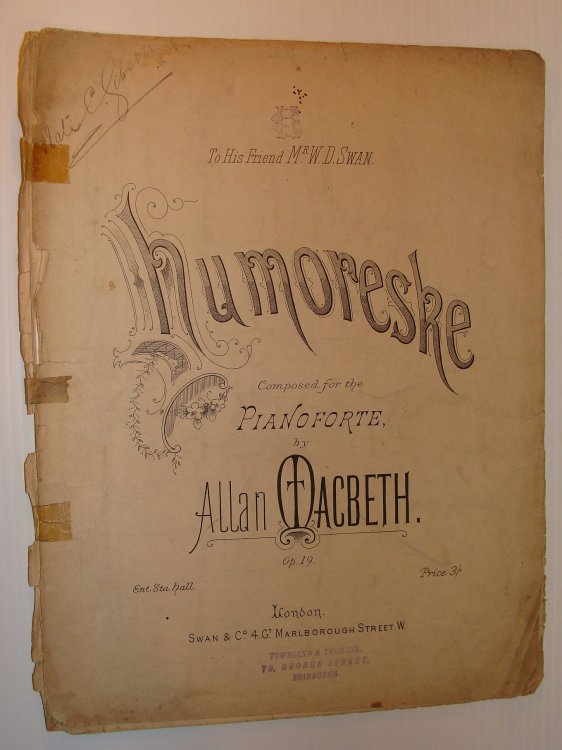 Image for Humoreske - Composed for the Pianoforte: Sheet Music for Piano Humoreske - Composed for the Pianoforte: Sheet Music for Piano