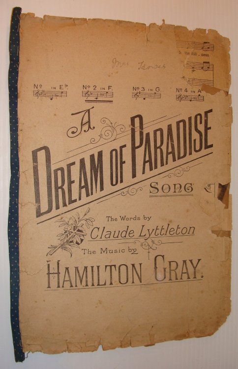 A Dream of Paradise: Sheet Music for Piano and Voice