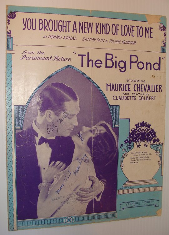 You Brought a New Kind of Love to Me - Sheet Music