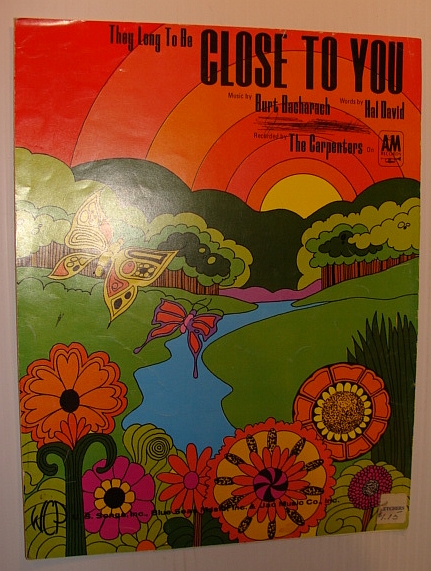 (They Long To Be) Close To You: Sheet Music for Voice and Piano with Guitar Chords