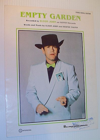 Empty Garden: Sheet Music for Piano/Vocal/Guitar