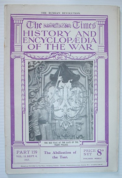 The Times History and Encyclopaedia of the War - Part 159, September (Sept.) 4, 1917