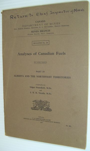 Image for Analyses of Canadian Fuels - Part IV: Alberta and the Northwest Territories Analyses of Canadian Fuels - Part IV: Alberta and the Northwest Territories