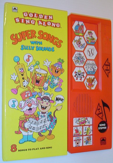 Super Songs With Silly Sounds - Golden Sing Along Sound Story Book: 8 Songs to Play and Sing - Includes 'Song Stepper' Button