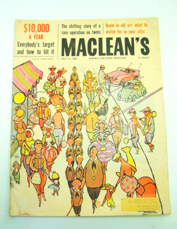 Maclean's - Canada's National Magazine, July 16, 1960: Kidney Transplant Between Twins