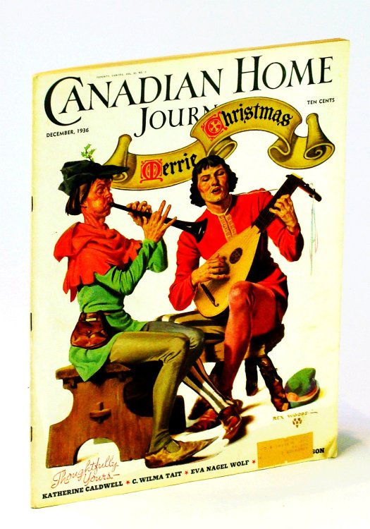 Canadian Home Journal [Magazine], December 1936, Volume 33, Number 8, Vol. 33, No. 8 - Wonderful Christmas Cover Illustration