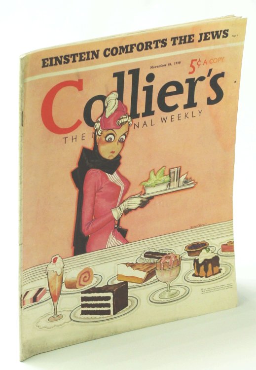 Collier's [Magazine] - The National Weekly, November [Nov.] 26, 1938, Vol. 102, No. 22 - Einstein Comforts The Jews