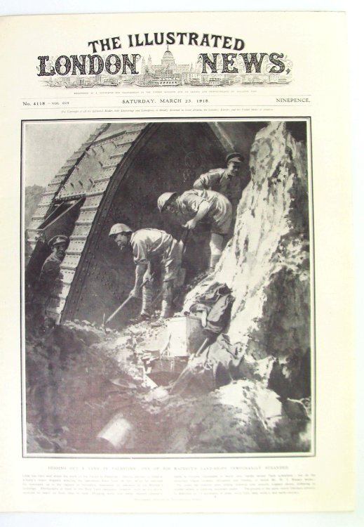 The Illustrated London News, Saturday March 23, 1918 - Hong Kong's Tai Tam Tuk Reservoir and Dam / Ingenious German Food Substitutes / The Surrender of Jerusalem