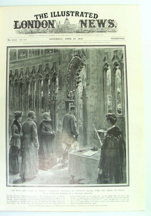Image for The Illustrated London News, Saturday April 20, 1918 - Massive WWI Coverage / The War-Spirit of the Rajas The Illustrated London News, Saturday April 20, 1918 - Massive WWI Coverage / The War-Spirit of the Rajas
