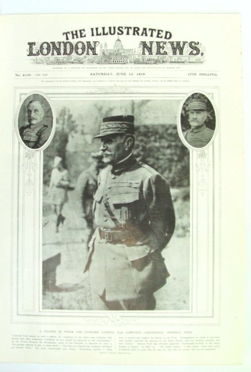 The Illustrated London News, Saturday June 15, 1918 - The First American Offensive - Capturing Germans at Cantigny
