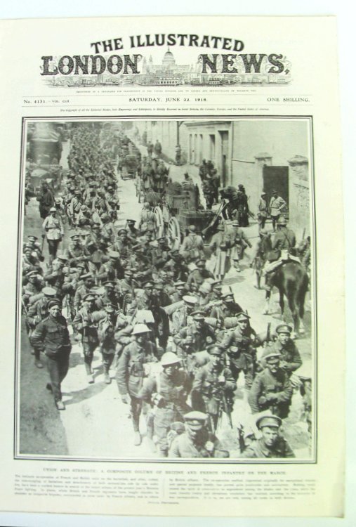 The Illustrated London News, Saturday June 22, 1918 - Austrian Offensive on the Italian Front / Supreme War Council at Versailles
