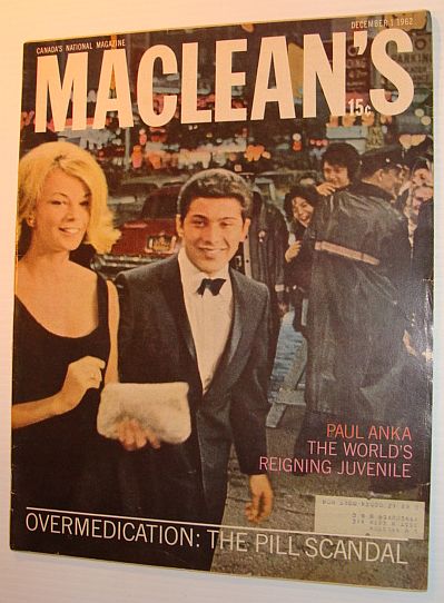Image for Maclean's Magazine, December 1, 1962 - Paul Anka Cover Photo Maclean's Magazine, December 1, 1962 - Paul Anka Cover Photo