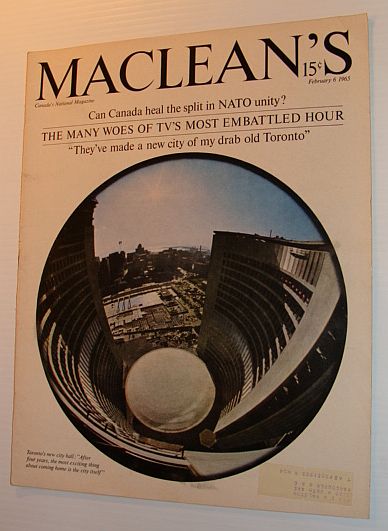 Maclean's Magazine, February 6, 1965 *THE MANY WOES OF TV'S MOST EMBATTLED HOUR*