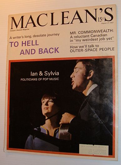 Maclean's Magazine, August 21, 1965 *COVER PHOTO OF IAN (TYSON) AND SYLVIA*