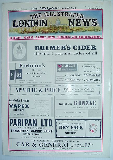 The Illustrated London News - October 31, 1959