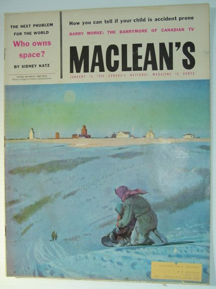Image for Maclean's Magazine - January 18, 1958: Who Own's Space Maclean's Magazine - January 18, 1958: Who Own's Space