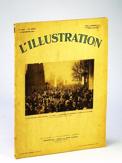 Image for L'Illustration - Journal Hebdomadaire Universel, No. 4629, 21 Novembre (November) 1931 L'Illustration - Journal Hebdomadaire Universel, No. 4629, 21 Novembre (November) 1931