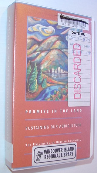 Promise in the Land: Sustaining Our Agriculture - VHS Video Tape in Case