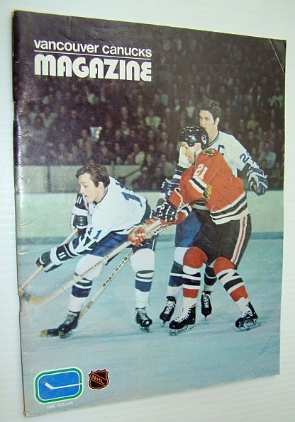 Image for Vancouver Canucks Hockey Magazine, October 17, 1972, Vol 3 No. 5 - Great Colour Cover Photo of Wayne Maki and Orland Kurtenbach Battling Stan Mikita Vancouver Canucks Hockey Magazine, October 17, 1972, Vol 3 No. 5 - Great Colour Cover Photo of Wayne Maki and Orland Kurtenbach Battling Stan Mikita